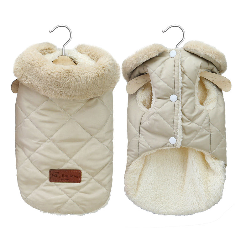 Warm Cotton Jacket for Small Dogs - Pawzopaws