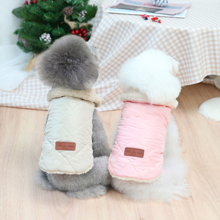 Warm Cotton Jacket for Small Dogs - Pawzopaws