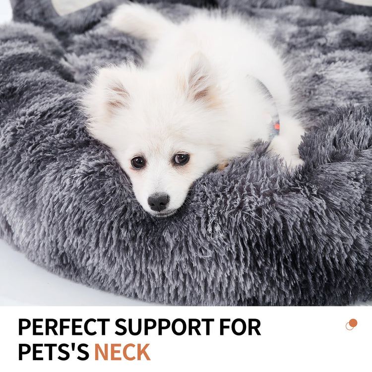 Super Fluffy Donut Pet Bed - Pawzopaws