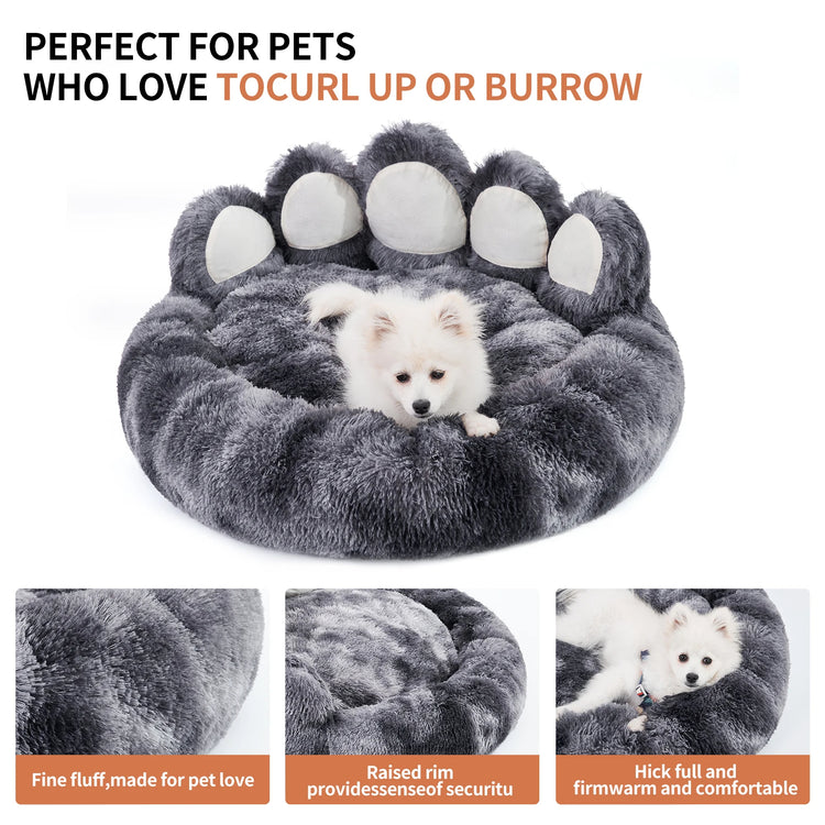 Super Fluffy Donut Pet Bed - Pawzopaws