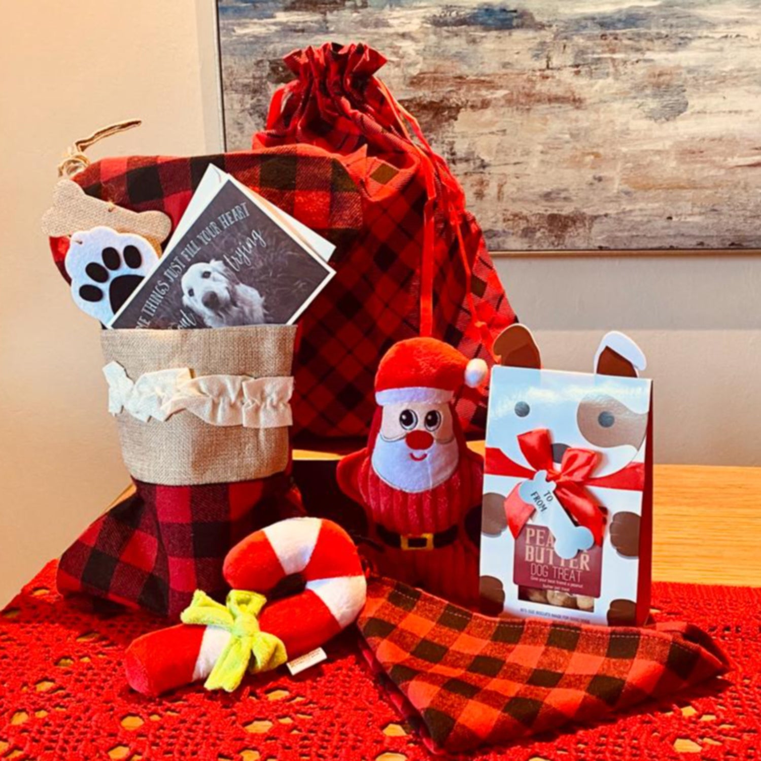 Dog Christmas Gift Bag - Pawzopaws