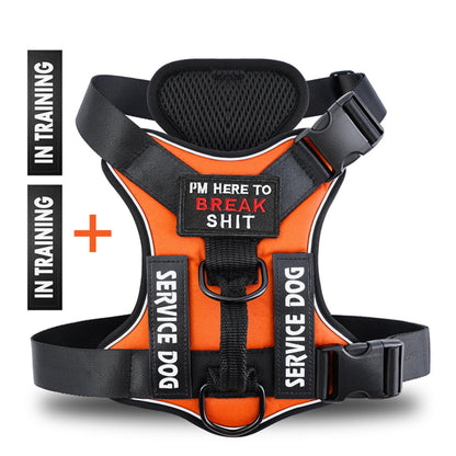 Service/In-Training Reflective Dog Harness - Pawzopaws