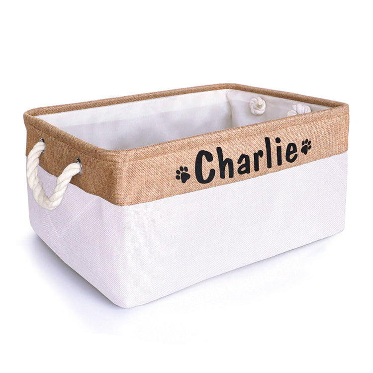 Personalized Foldable Organizer Basket for Pets - Pawzopaws