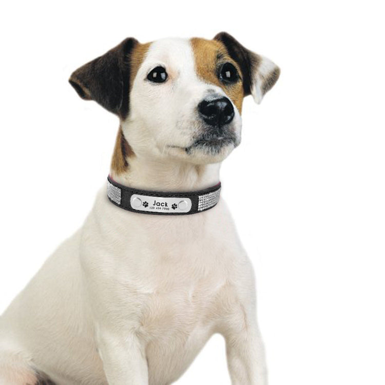 Personalized leather collar for Small Dogs & Cats - Pawzopaws