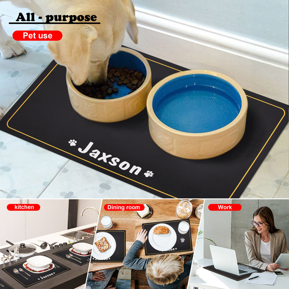 21/3/8 Personalized Dog Feeding Mats, Pet Food and Water Mat Suitable –  custommadelist