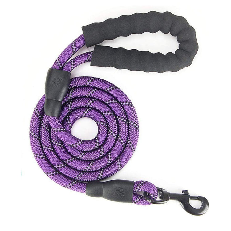 Reflective Dog Leash w/Poop Bag Dispenser - Pawzopaws