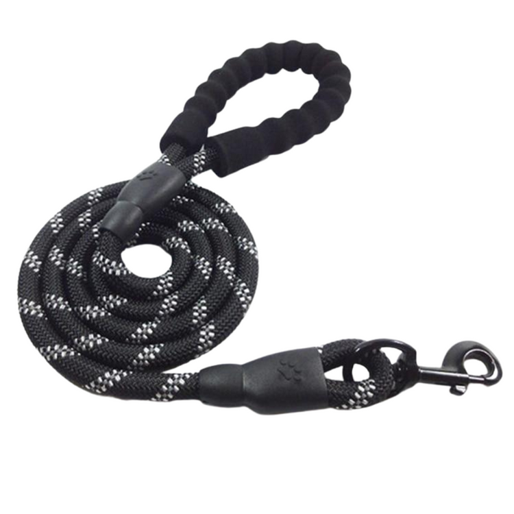 Reflective Dog Leash w/Poop Bag Dispenser - Pawzopaws